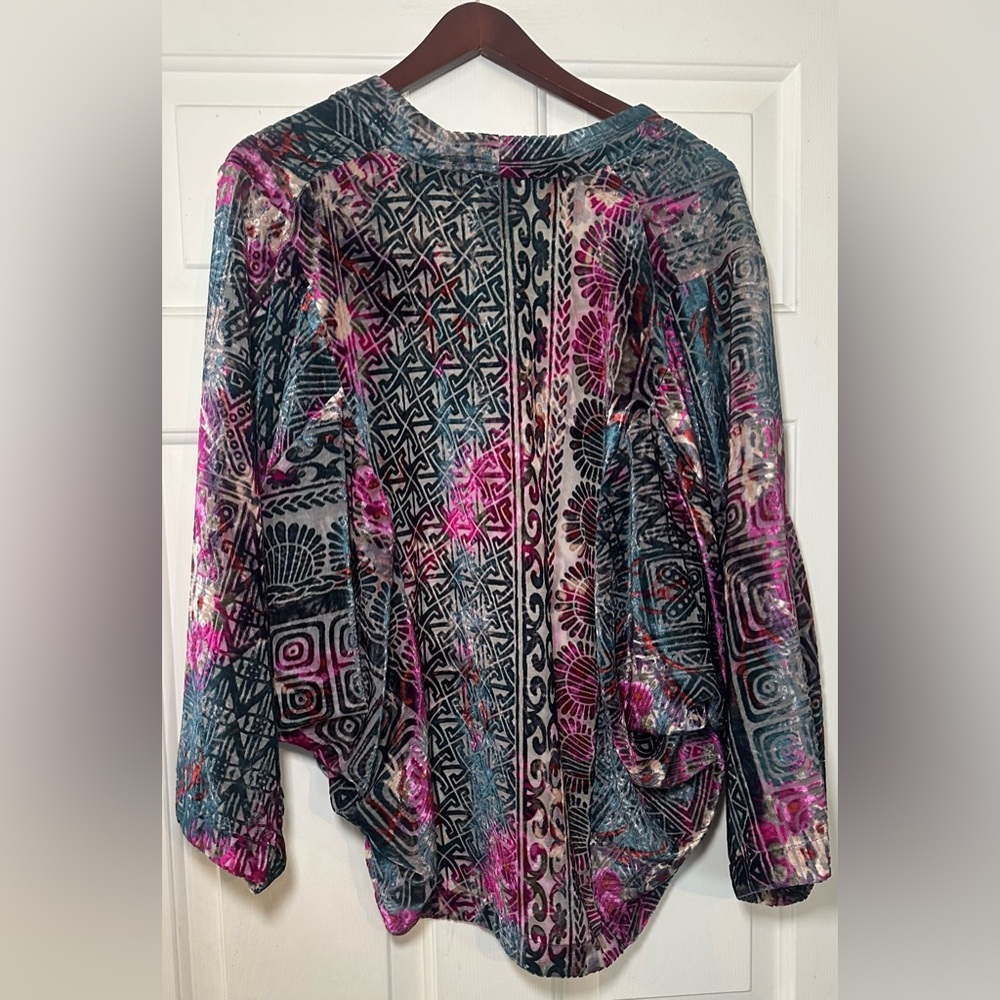 Elevenses Pink and‎ Black Patterned Cardigan - Picture 6 of 6